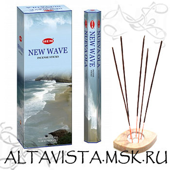 Новая волна (New Wave) ароматные палочки-благовония Ароматические благовония-палочки Новая волна(New Wave).Упаковка 20 шт.Производство HEM (Индия).