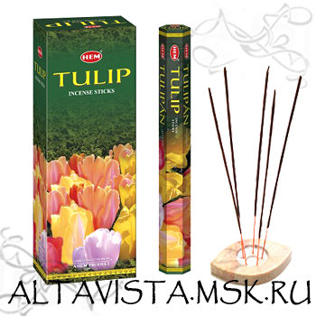 Тюльпан (Tulip) ароматные палочки-благовония Ароматические благовония-палочки Тюльпан(Tulip).Упаковка 20 шт.Производство HEM (Индия).