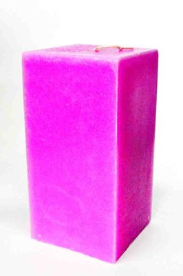 Свеча куб Розовая Свеча куб розового цвета