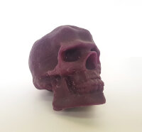 Свеча восковая череп фиолетовая средняя