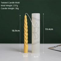 силиконовая форма для свечи спираль