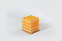 Свеча интерьерная кубик Апельсин