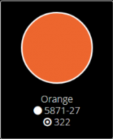Свечная краска Bekro оранжевая 2