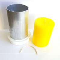 Форма для свечи алюминиевая круглая 10см*32см