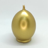 Свеча яйцо золотая