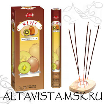 Киви (Kiwi) ароматные палочки-благовония Ароматические благовония-палочки Киви(Kiwi).Упаковка 20 шт.Производство HEM (Индия).