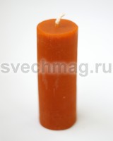 Свеча восковая колонна оранжевая