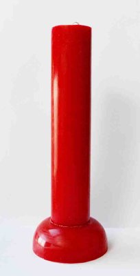 Свеча алтарная 40 красный Свеча для ритуалов из парафина высотой 40 см, диаметр 8 см с подставкой. Любовь, страсть, секс, карьера, замужество, приворот, возврат долга