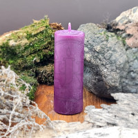 Свеча восковая колонна фиолетовая